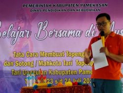 Disdikbud Pamekasan Gelar Bimtek Pembuatan Topeng Ghettak